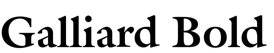 Galliard Bold BT Yazı tipi ücretsiz indir